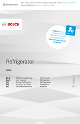 Bosch KIR81AFE0 User Manual