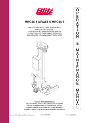 Blitz MRG55-8 Operation & Maintenance Manual