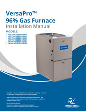 MrCool VersaPro MGM96EE060B3NB Installation Manual
