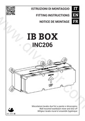 IB RUBINETTI IB BOX INC206 Fitting Instructions Manual