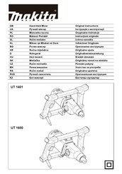 Makita UT 1401 Original Instructions Manual