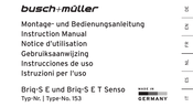 Busch+Müller 153 Instruction Manual