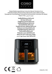 CASO DESIGN AirFry 6.0 Instruction Manual