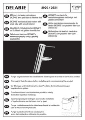 Delabie SECURITHERM EP BIOSAFE 2921TEP Installation Instructions Manual
