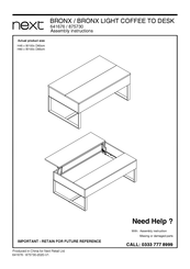 Next BRONX LIGHT 875730 Assembly Instructions Manual