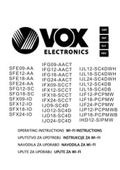 VOX electronics IJL12-SC4DB Operating Instructions Manual