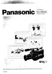 Panasonic NV-MS4A Operating Instructions Manual