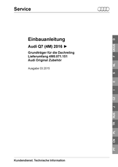 Audi 4M0.071.151 Installation Instructions Manual
