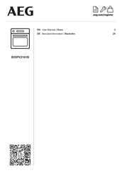 AEG B55PV2161B User Manual