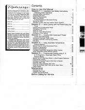 Amana Radarange RO-1020 Manual