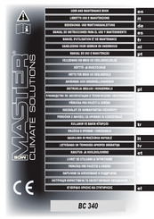 MCS Master BC 340 User And Maintenance Book