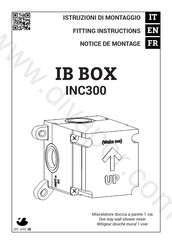 IB RUBINETTI IB BOX INC300 Fitting Instructions Manual