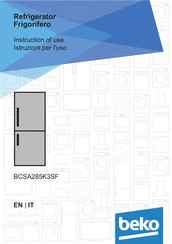 Beko BCSA285K3SF Instructions For Use Manual