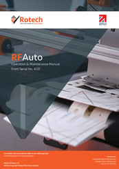 Rotech RFAuto Operation & Maintenance Manual