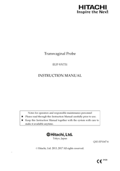 Hitachi EUP-VV731 Instruction Manual
