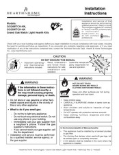 Hearth & Home GO30MTCH-HK Installation Instructions Manual