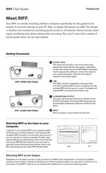 Positive Grid RIFF Manual