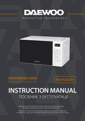 Daewoo MD-FA202SW Instruction Manual