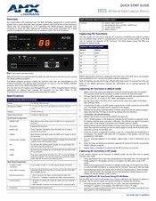 Harman FG5448 Quick Start Manual