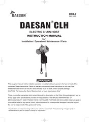 DAESAN CLH Instruction Manual