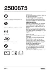 VonHaus 2500875 Manual