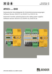 Bender B92057213 Quick Start Manual