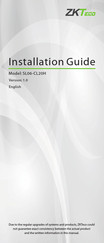 ZKTeco SL06-CL20H Installation Manual