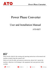 ATO ATO-BZT User And Installation Manual