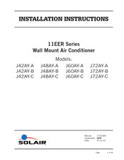 Solair J48AY-C Installation Instructions Manual