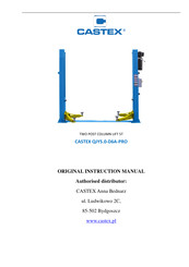 Castex QJY5.0-D6A-PRO Original Instruction Manual