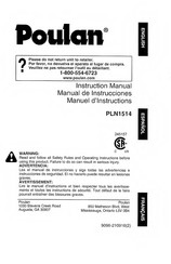 Poulan Pro PLN1514 Instruction Manual
