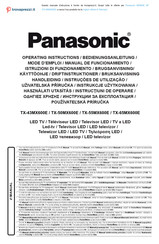 Panasonic MX600E Operating Instructions Manual