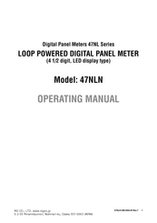MG 47NLN Operating Manual