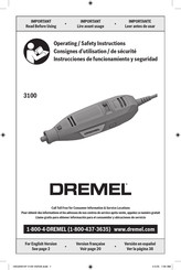 Dremel 3100 Operating/Safety Instructions Manual