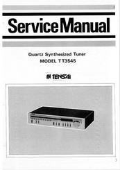 Tensai TT3545 Service Manual