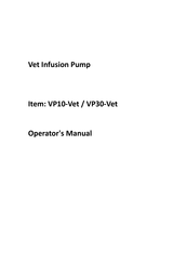Genrui VP10-Vet Operator's Manual