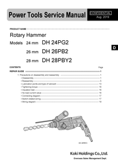 Koki Holdings DH 28PBY2 Service Manual