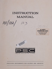 PSC 102 Instruction Manual