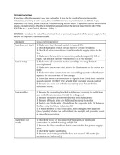 Honeywell 51626-01 Troubleshooting
