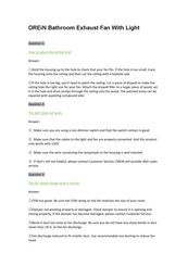 OREIN OL17001 Faq