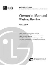 LG WM2233HW/01 Owner's Manual