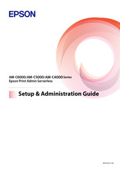 Epson AM-C4000 Series Setup And Administration Manual