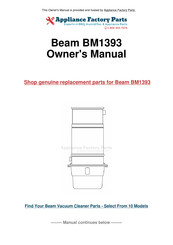 Beam BM1393 Operating And Maintenance Instruction Manual