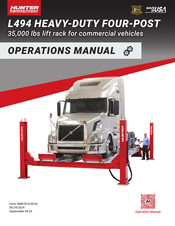 Hunter L494 Operation Manual