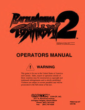 Capcom Battle Arena Toshinden 2 Operator's Manual