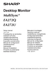 Sharp MultiSync EA272Q Setup Manual