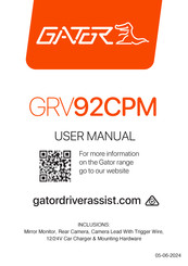 Gator GRV92CPM User Manual