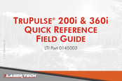 LASER TECH TruPulse i Series Quick Reference Field Manual