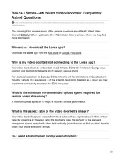 Lorex B451AJD-EG Frequently Asked Questions Manual