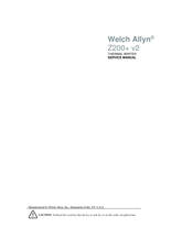 Welch Allyn Z200+ v2 Service Manual